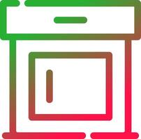 Line Red and Green Gradient vector
