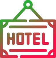 diseño de icono creativo de hotel vector