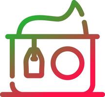 Line Red and Green Gradient vector