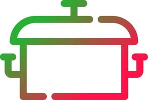 Line Red and Green Gradient vector