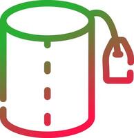 Line Red and Green Gradient vector