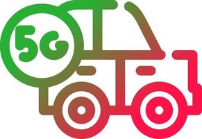 Smart Car Creative Icon Design vector