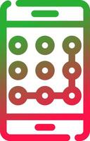 Pattern Lock Creative Icon Design vector