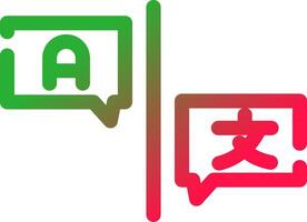 Language Barrier Creative Icon Design vector