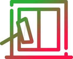Line Red and Green Gradient vector