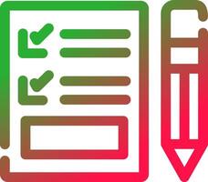 Exam Creative Icon Design vector