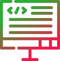 Line Red and Green Gradient vector