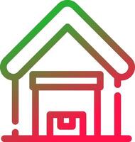 Line Red and Green Gradient vector