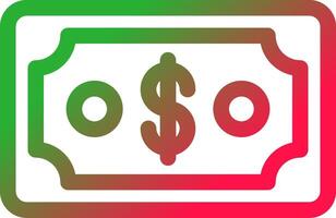 Line Red and Green Gradient vector