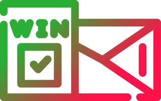 Line Red and Green Gradient vector