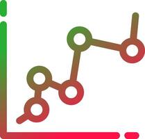 Line Red and Green Gradient vector