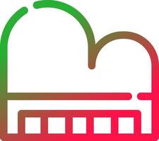 Line Red and Green Gradient vector