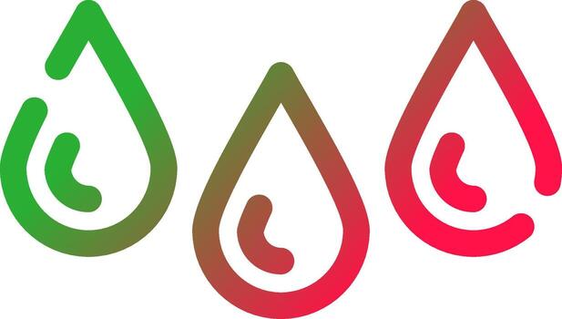 Drops Creative Icon Design vector