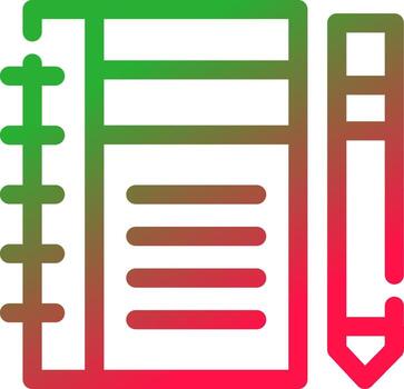 Diary Study Creative Icon Design vector