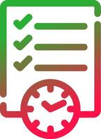 Line Red and Green Gradient vector