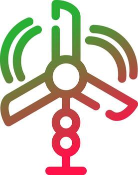 Windmill Creative Icon Design vector