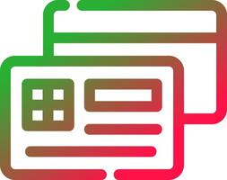 Line Red and Green Gradient vector