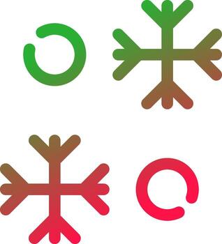 Snowflake Creative Icon Design vector