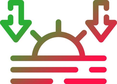 Sunset Creative Icon Design vector