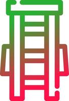 Line Red and Green Gradient vector