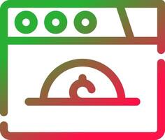Line Red and Green Gradient vector