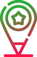 Line Red and Green Gradient vector