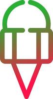 Line Red and Green Gradient vector