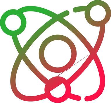 Atom Creative Icon Design vector