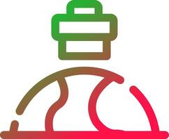 Line Red and Green Gradient vector