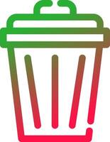 Trash Can Creative Icon Design vector