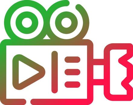 diseño de icono creativo de cámara de video vector