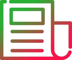 Line Red and Green Gradient vector