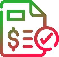 Line Red and Green Gradient vector