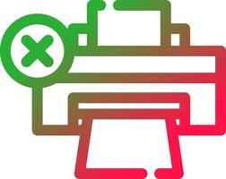 Printer Error Creative Icon Design vector