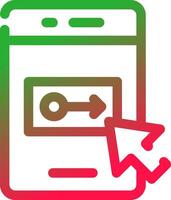Landing Page Creative Icon Design vector