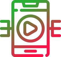 Live Streaming Creative Icon Design vector