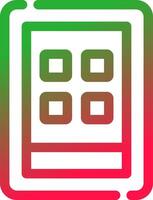 Line Red and Green Gradient vector