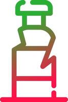 Plastic Bottle Creative Icon Design vector