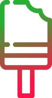 Line Red and Green Gradient vector