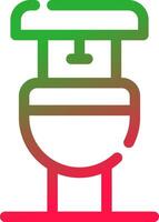 Toilet Creative Icon Design vector