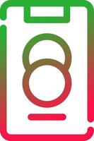 Line Red and Green Gradient vector