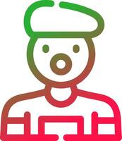 Mime Creative Icon Design vector