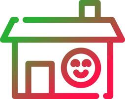 Happy Home Creative Icon Design vector