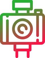 Line Red and Green Gradient vector