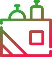 Line Red and Green Gradient vector