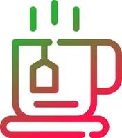 Line Red and Green Gradient vector