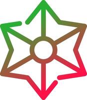 Line Red and Green Gradient vector