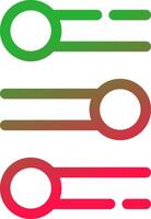 Line Red and Green Gradient vector