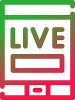 Live Stream Creative Icon Design vector