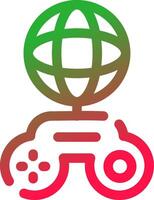 Global Gaming Creative Icon Design vector